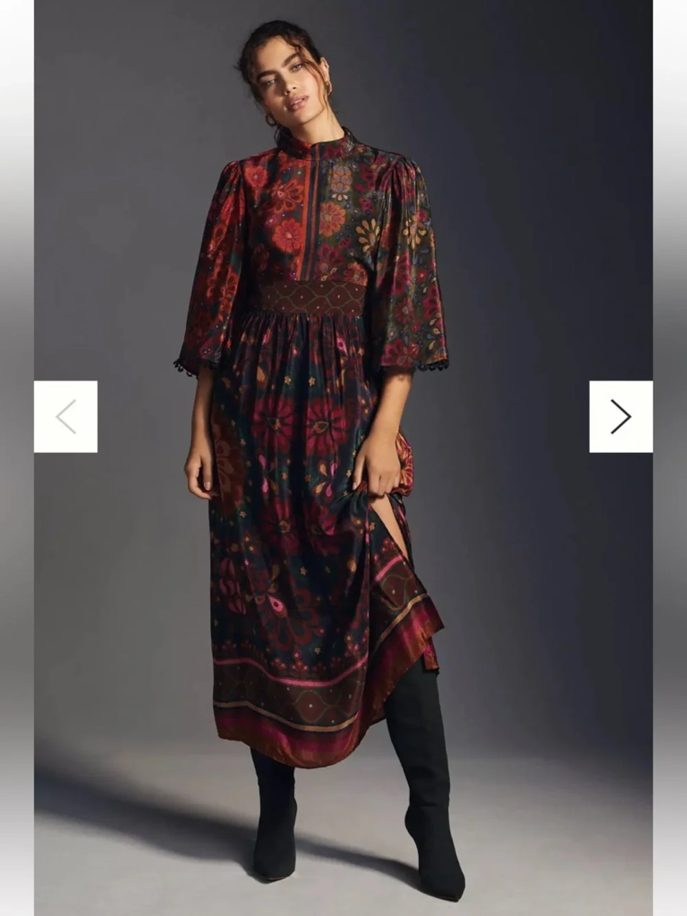 FARM Rio Multicolor Floral Medallion Maxi Dress - Picture 12 of 14